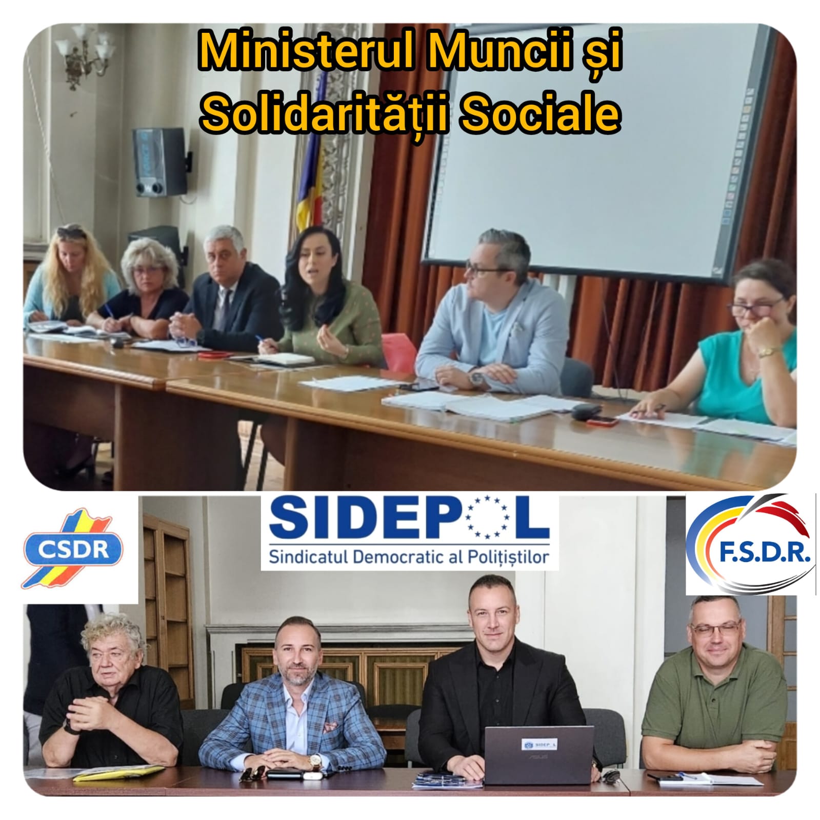 Întâlnire la Ministerul Muncii privind legea salarizării