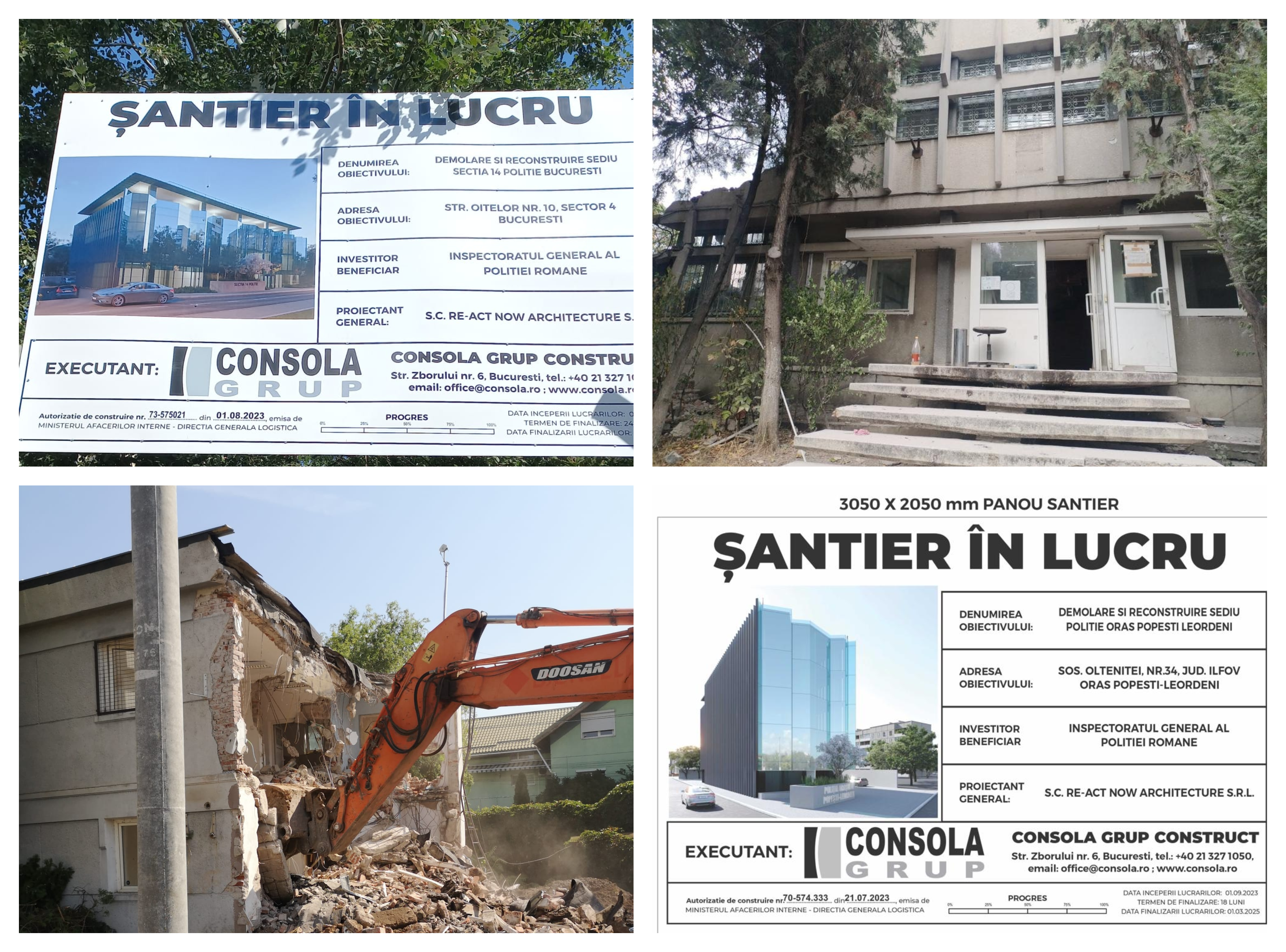Continuă lucrările de reconstrucție a unor sedii de poliție din țară