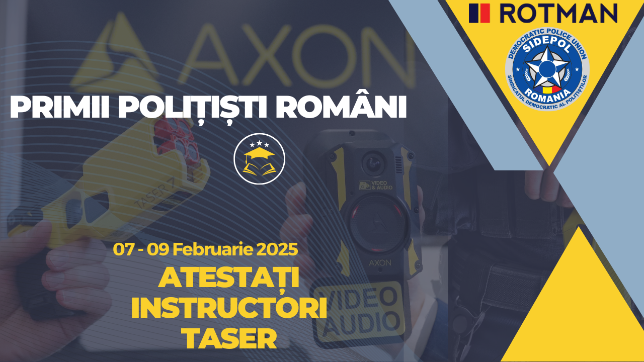 Primii polițiști - instructori TASER din România