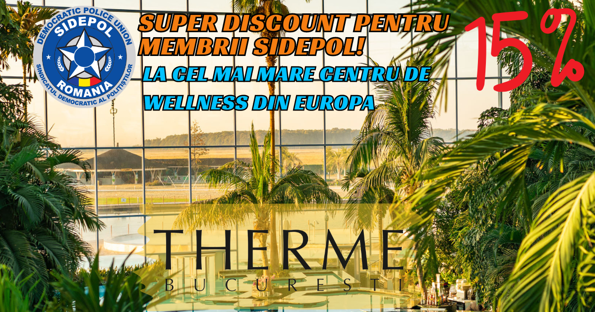 Sidepol & Therme te invită la relaxare - 15% reducere
