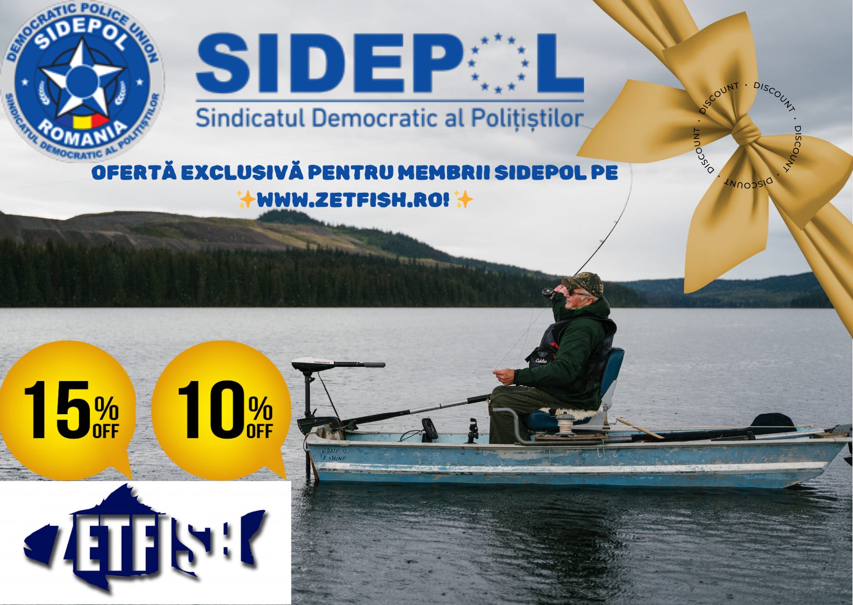 Sidepol și Zetfish, te invită la pescuit-15% reducere