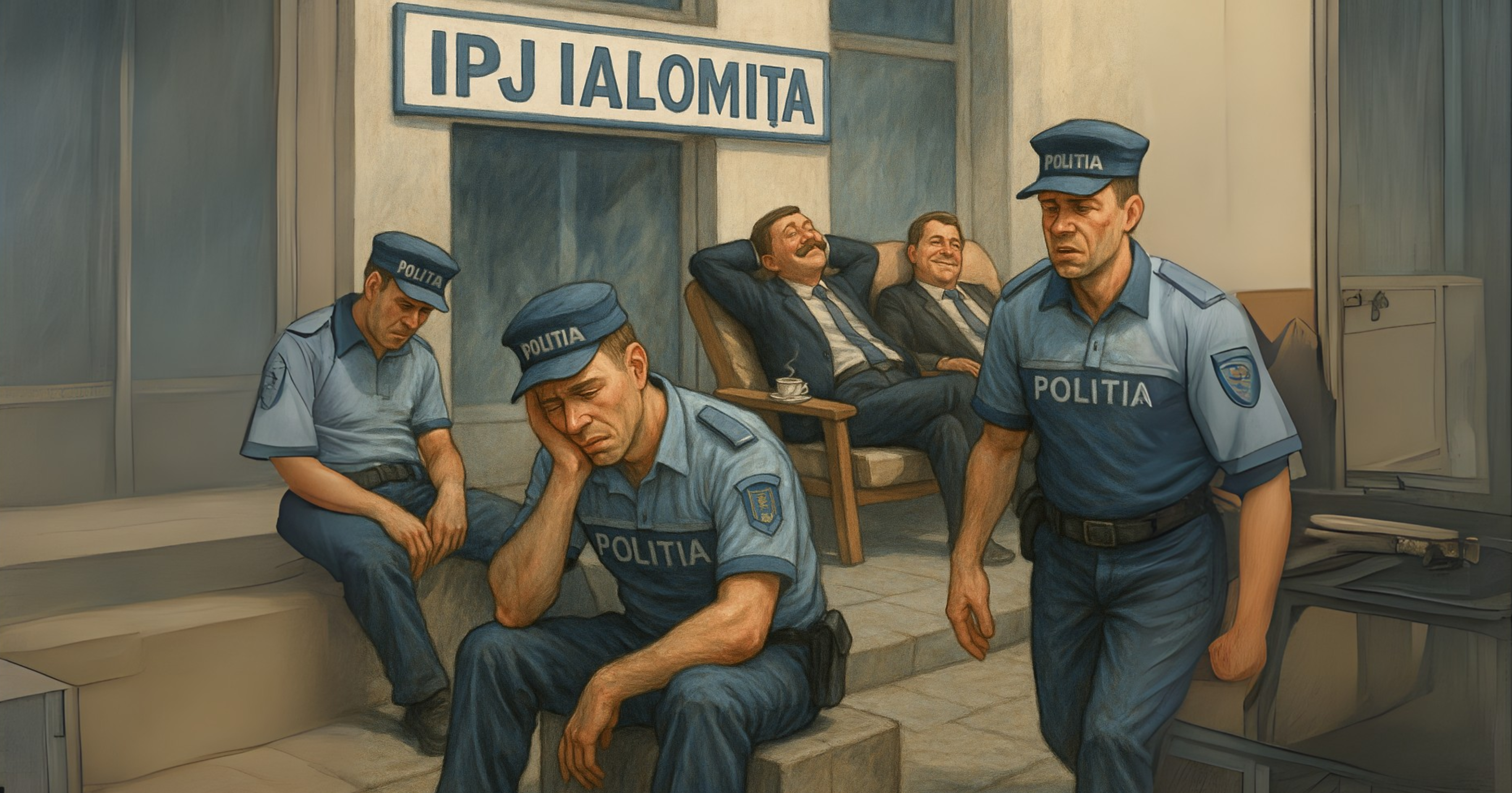 Poliția Română – forțată să lucreze până la epuizare, cu program de birou!