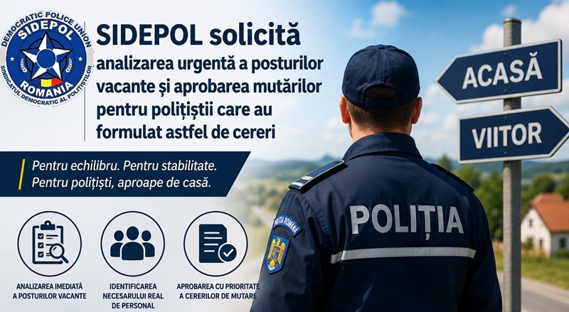 Start mutări polițiști înainte de promoție