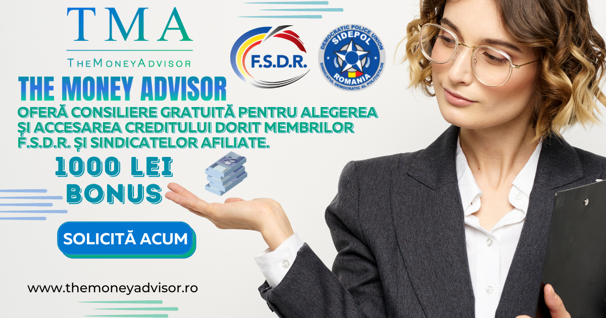 Bonus 1000 lei pentru fiecare membru SIDEPOL