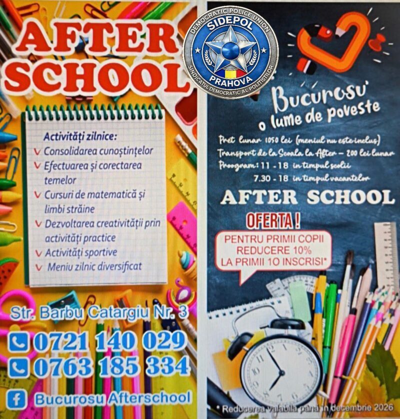 Bucurosul Afterschool și SIDEPOL Prahova!