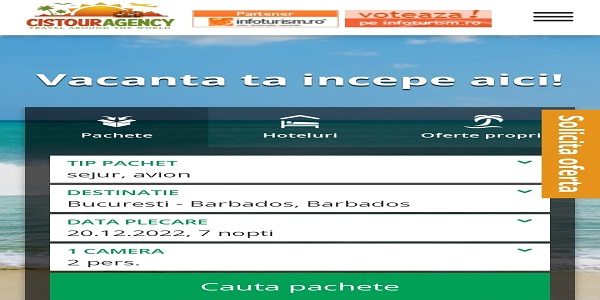 Ofertă agenție turism CISTOUR-membri SIDEPOL