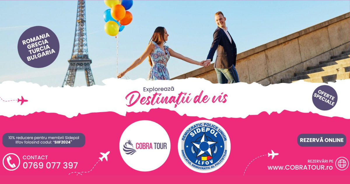 Oferta COBRA TOUR pentru membrii SIDEPOL Ilfov