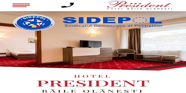 Ofertă Hotel President Olănești pentru membri SIDEPOL