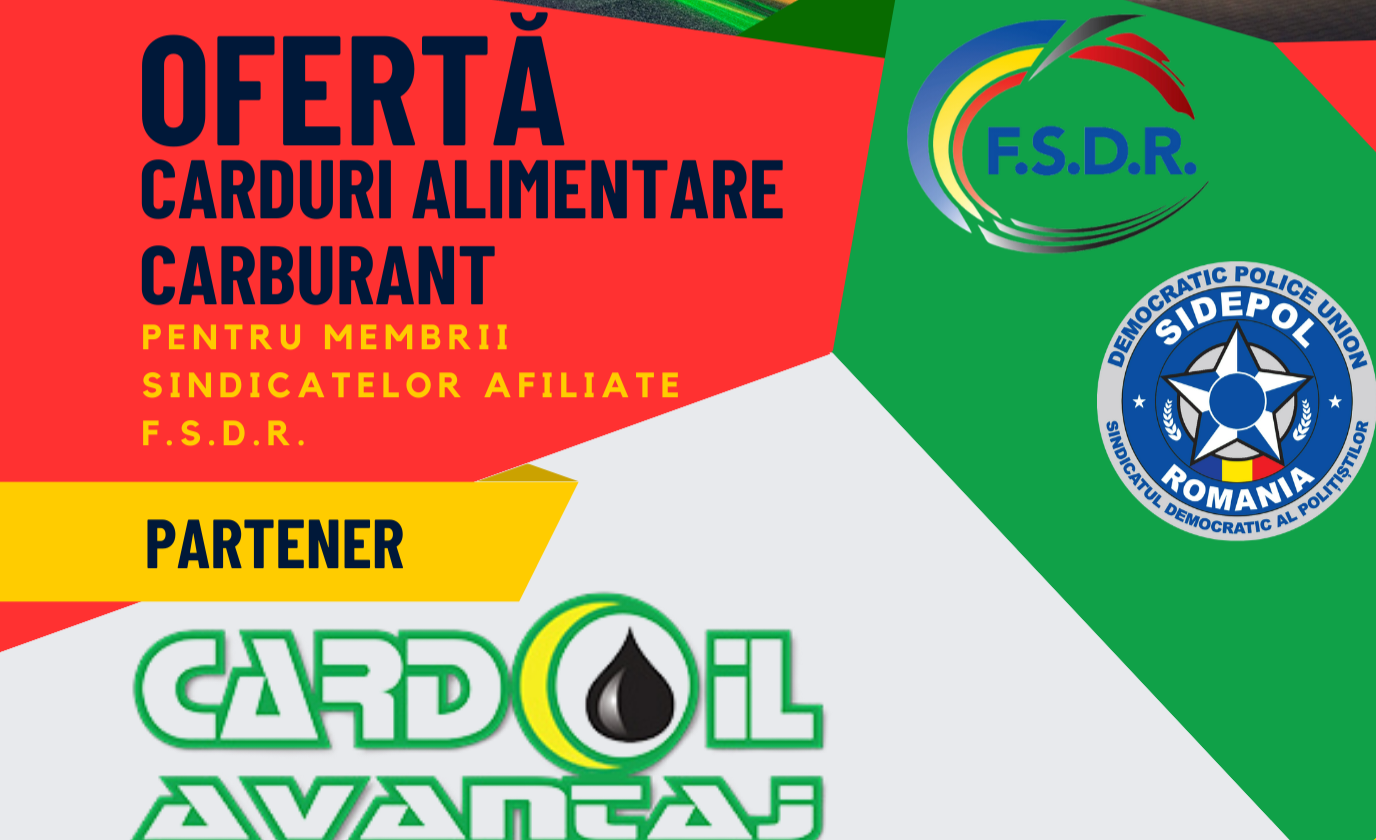 Ofertă membri: Carduri alimentare carburanţi