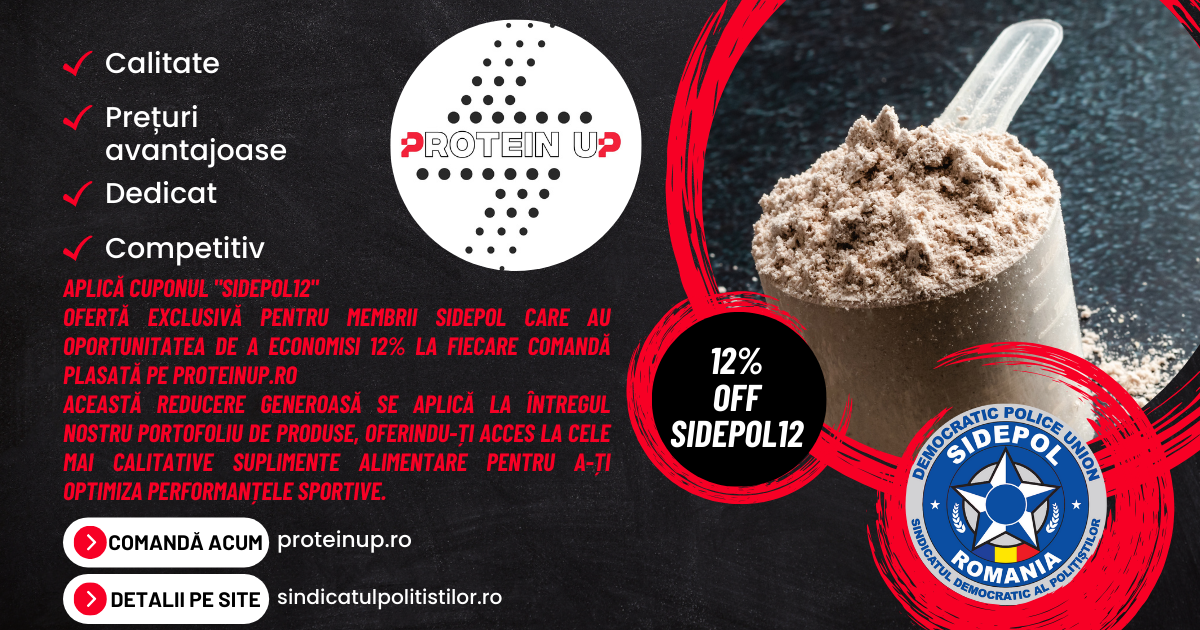 Oferta ProteinUp pentru membrii SIDEPOL