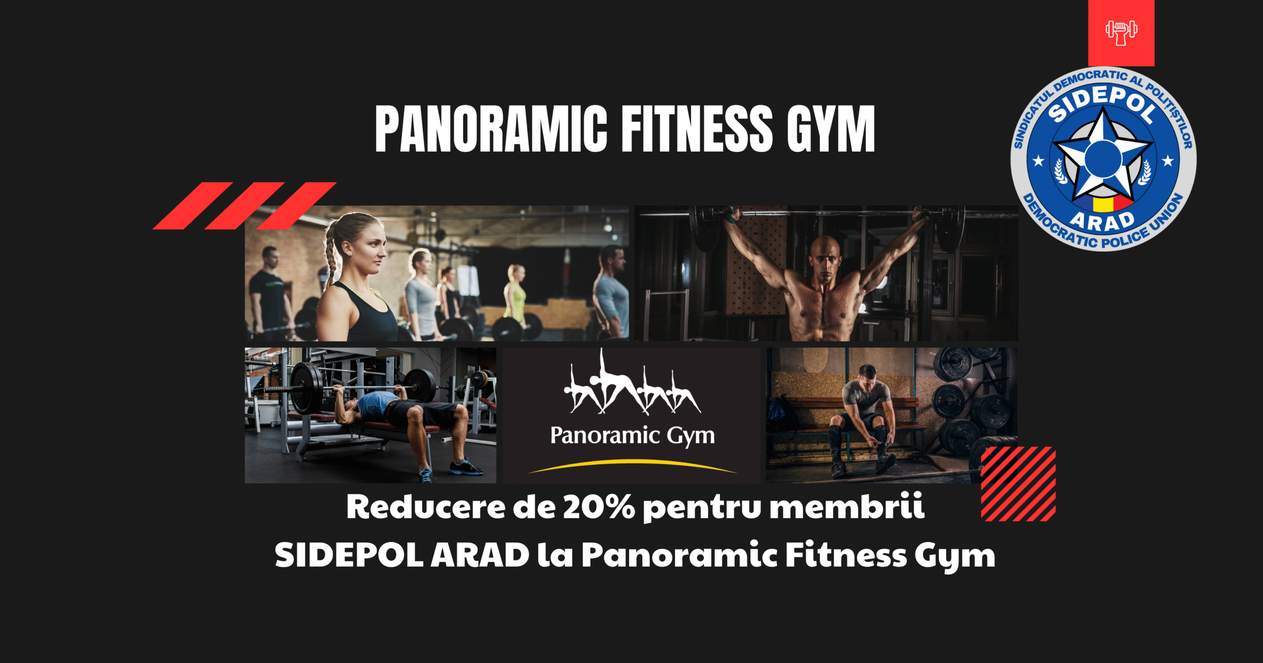 Reducere de 20% pentru membrii SIDEPOL la Panoramic Fitness Gym