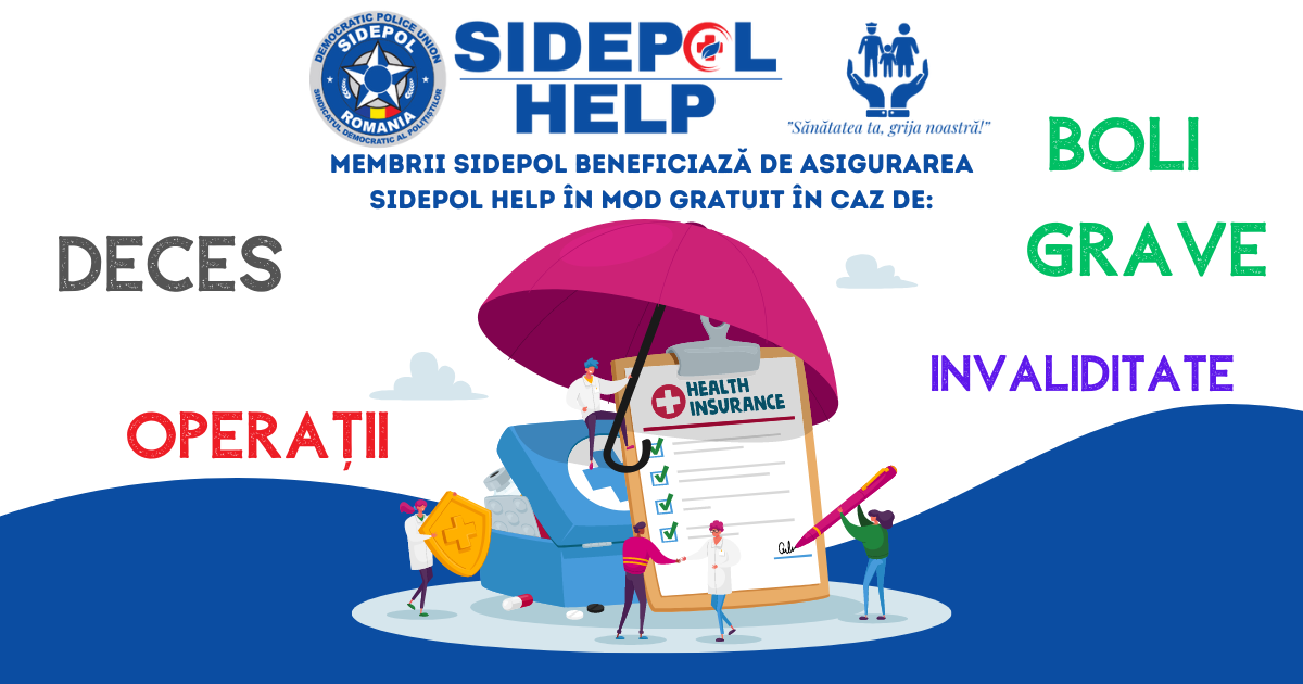 SIDEPOL HELP – Asigurare de sănătate gratuită pentru membrii SIDEPOL